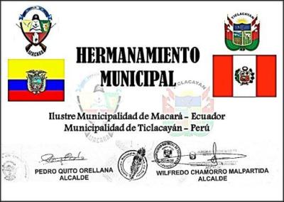 MUNICIPALIDAD DISTRITAL DE TICLACAYAN MUNICIPALIDAD DISTRITAL DE TICLACAYAN
